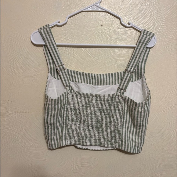 Abercrombie & Fitch Striped Green and White Tank Top - Picture 8 of 8